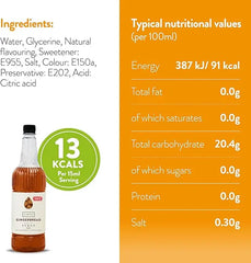 Simply Sugar Free Gingerbread Syrup - Honesty Sales U.K
