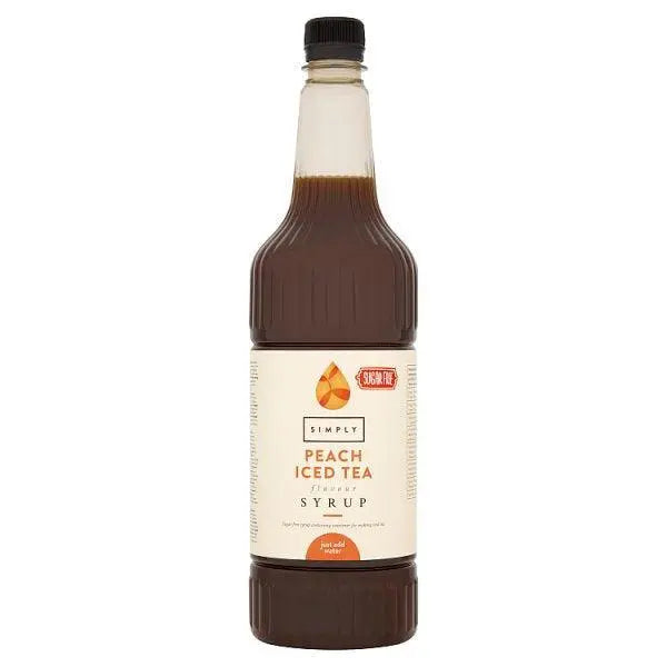 Simply Sugar Free Peach Iced Tea Flavour Syrup 1L - Honesty Sales Main image