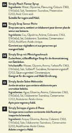 Simply Sugar Free Peach Syrup - Honesty Sales U.K