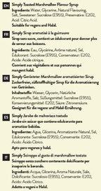 Simply Sugar Free Toasted Marshmallow Syrup - Honesty Sales U.K