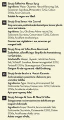 Simply Sugar Free Toffee Nut Syrup - Honesty Sales U.K