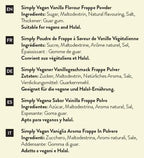Simply Vegan Vanilla Frappe Powder - Honesty Sales U.K