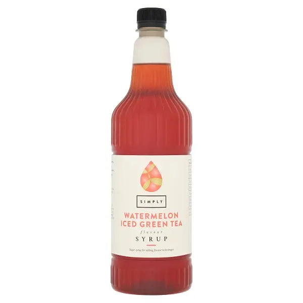 Simply Watermelon Iced Green Tea Flavour Syrup 1ltr  Honesty Sales U.K