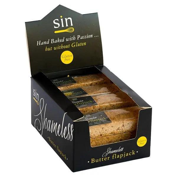Sin Shameless Butter Flapjack 12 x 65g (Case of 12) - Honesty Sales U.K