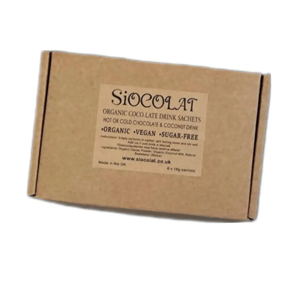 Siocolat Organic Vegan Sugar Free Low Calorie Chocolate Drink Hot or Cold - Honesty Sales