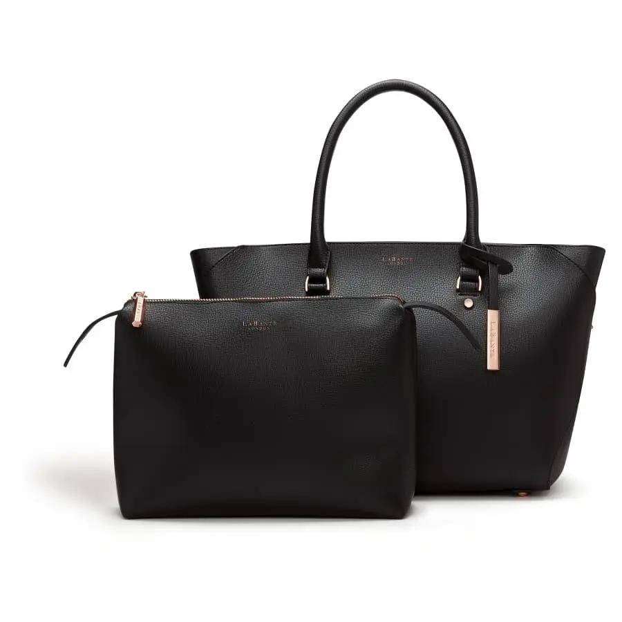 Sophie Black Vegan Tote Bag - Honesty Sales U.K