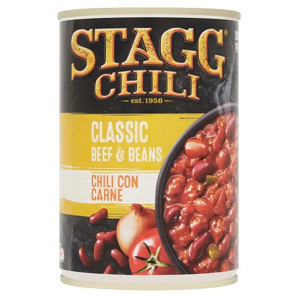 Stagg Chili Classic Beef & Beans Chili Con Carne 400g (Case of 6)  Honesty Sales U.K