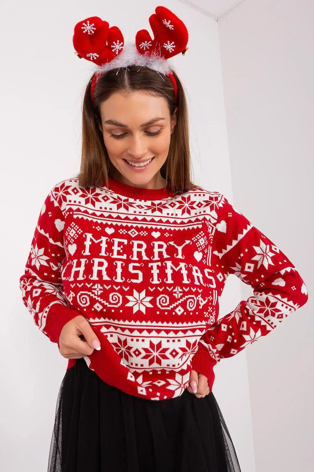 Sublevel cheerful and festive vibe christmas sweater Image secondaire du produit