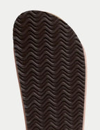 Suede Slip-On Corkbed Sandals Honesty Sales