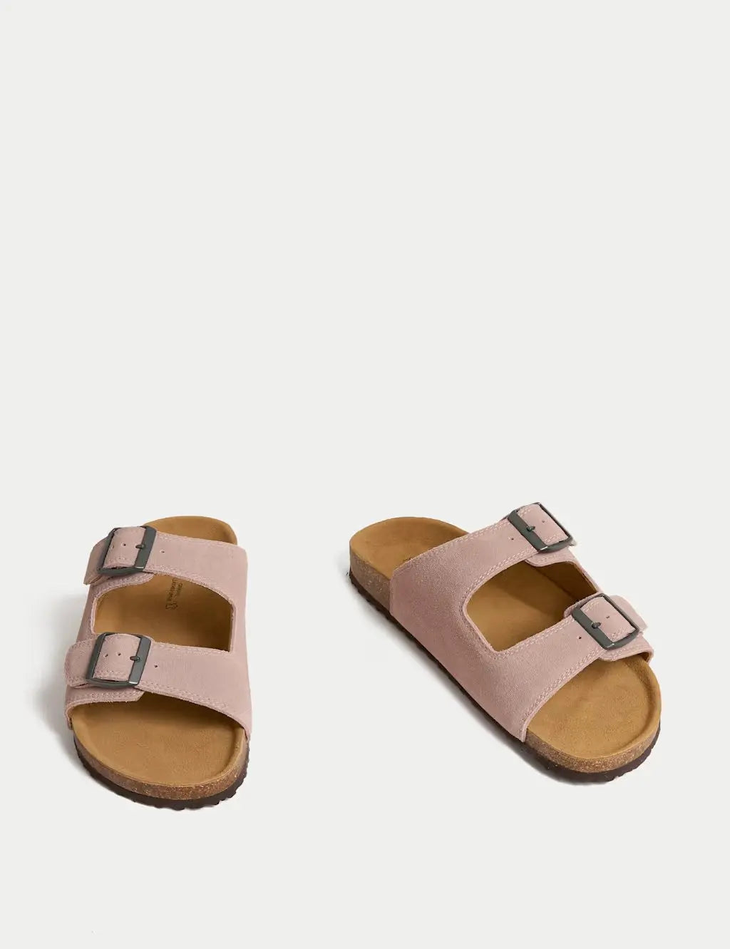 Suede Slip-On Corkbed Sandals Honesty Sales