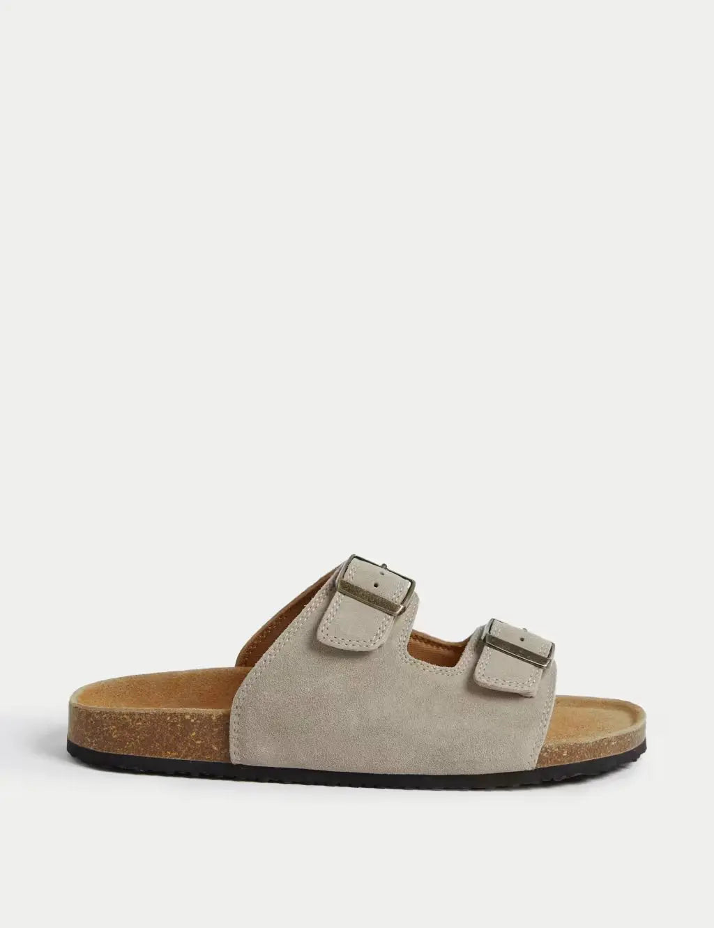 Suede Slip-On Corkbed Sandals Honesty Sales