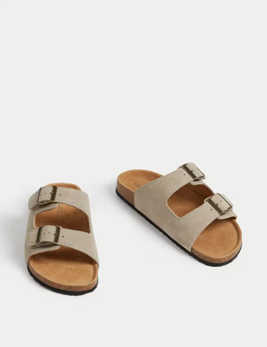 Suede Slip-On Corkbed Sandals Honesty Sales