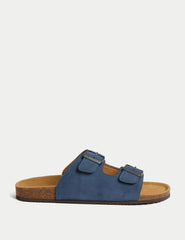 Suede Slip-On Corkbed Sandals - Honesty Sales