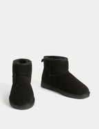 Suede Slipper Boots with Freshfeet™ Honesty Sales