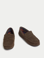 Suede Slippers with Freshfeet™ - Honesty Sales