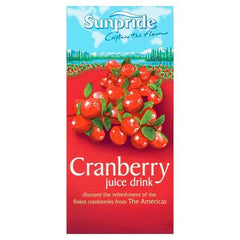 Sunpride Cranberry Juice Drink 1 Litre (Case of 12) - Honesty Sales U.K
