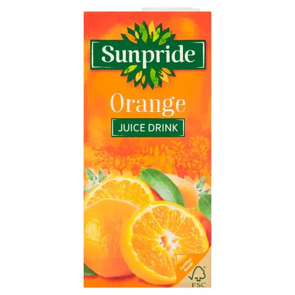 Sunpride Orange Juice Drink 1 Litre (Case of 12)  Honesty Sales U.K