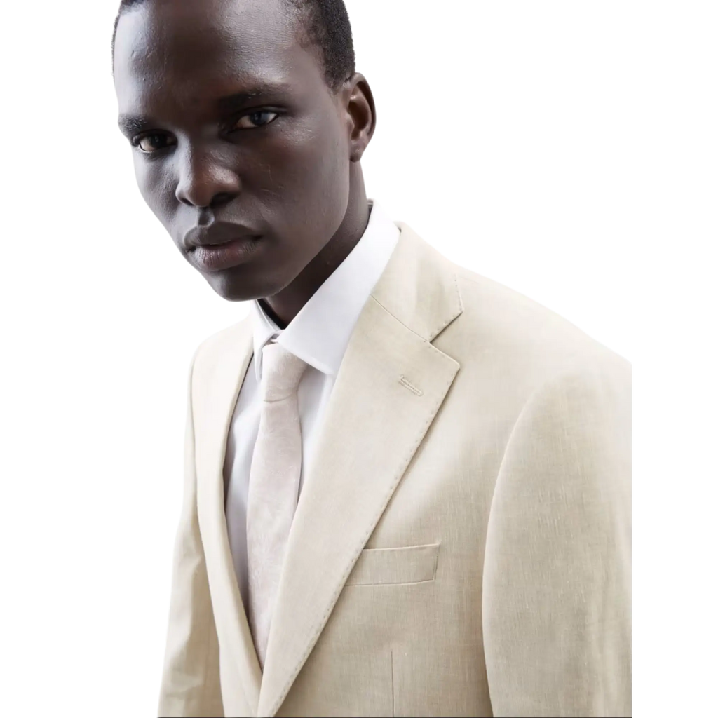 Tailored Fit Italian Performance Linen Blend Suit Jacket  Honesty Sales U.K