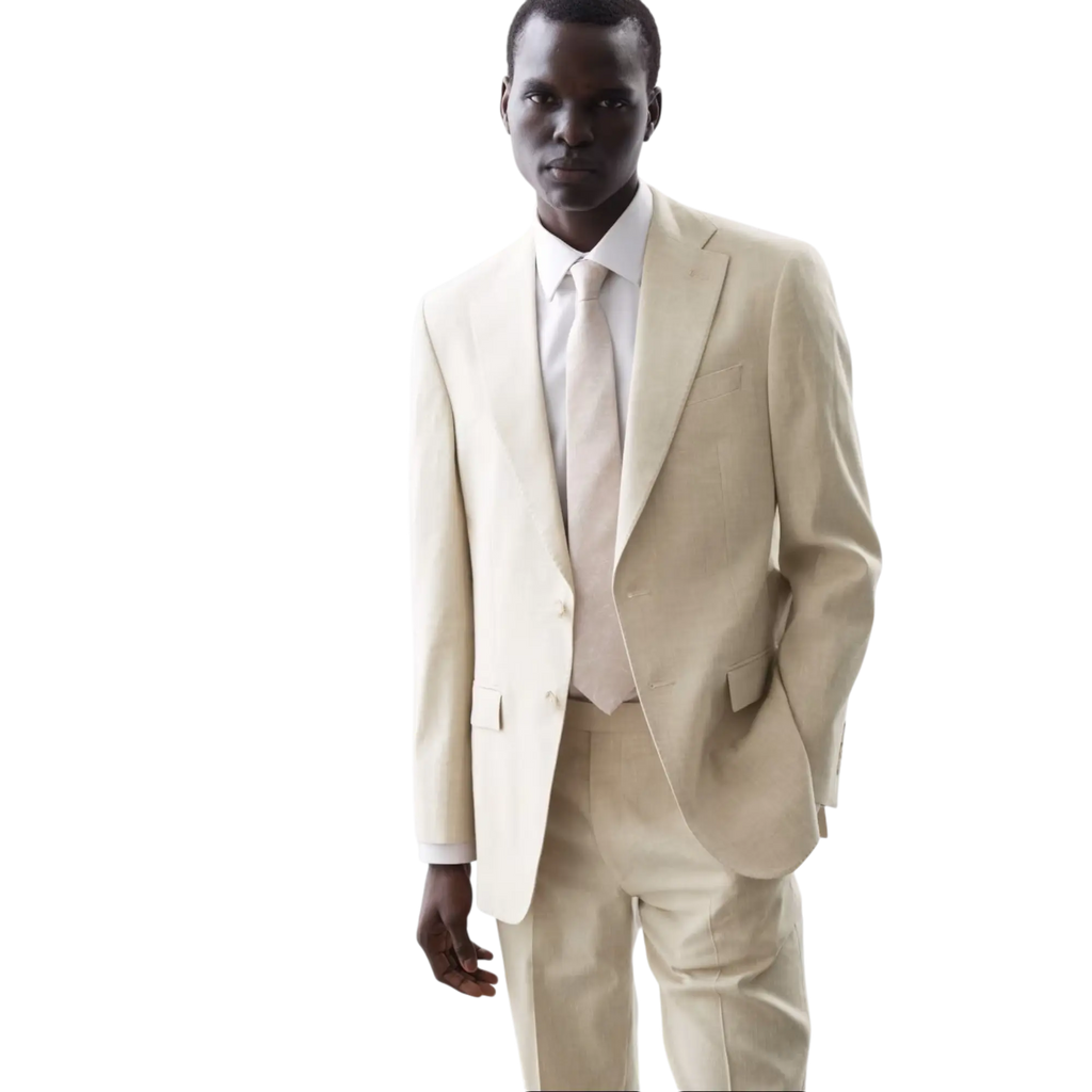 Tailored Fit Italian Performance Linen Blend Suit Jacket  Honesty Sales U.K