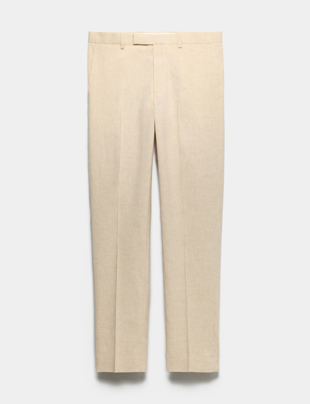 Tailored Fit Italian Performance Linen Blend Suit Trousers