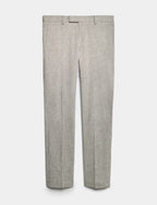 Tailored Fit Italian Performance Linen Blend Suit Trousers