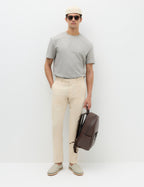 Tailored Fit Italian Performance Linen Blend Suit Trousers