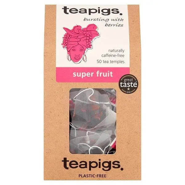 Teapigs Super Fruit Tea Temples 50 x 2.5g (125g) - Honesty Sales U.K Main image