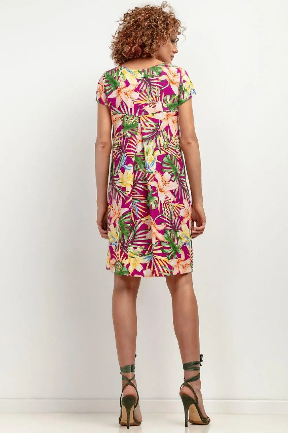 Tessita patterned viscose dress - Honesty Sales