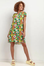 Tessita patterned viscose dress - Honesty Sales