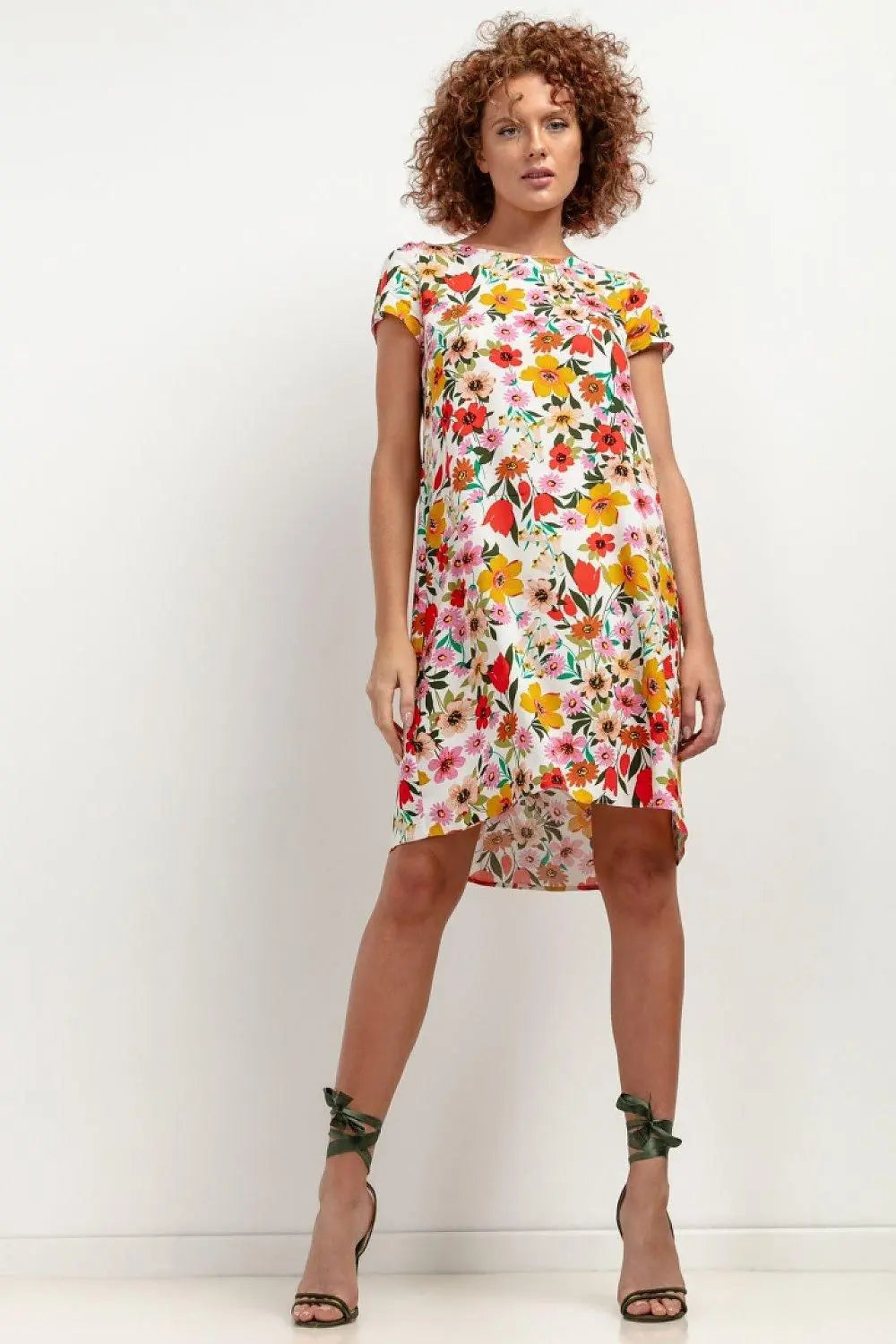 Tessita patterned viscose dress - Honesty Sales