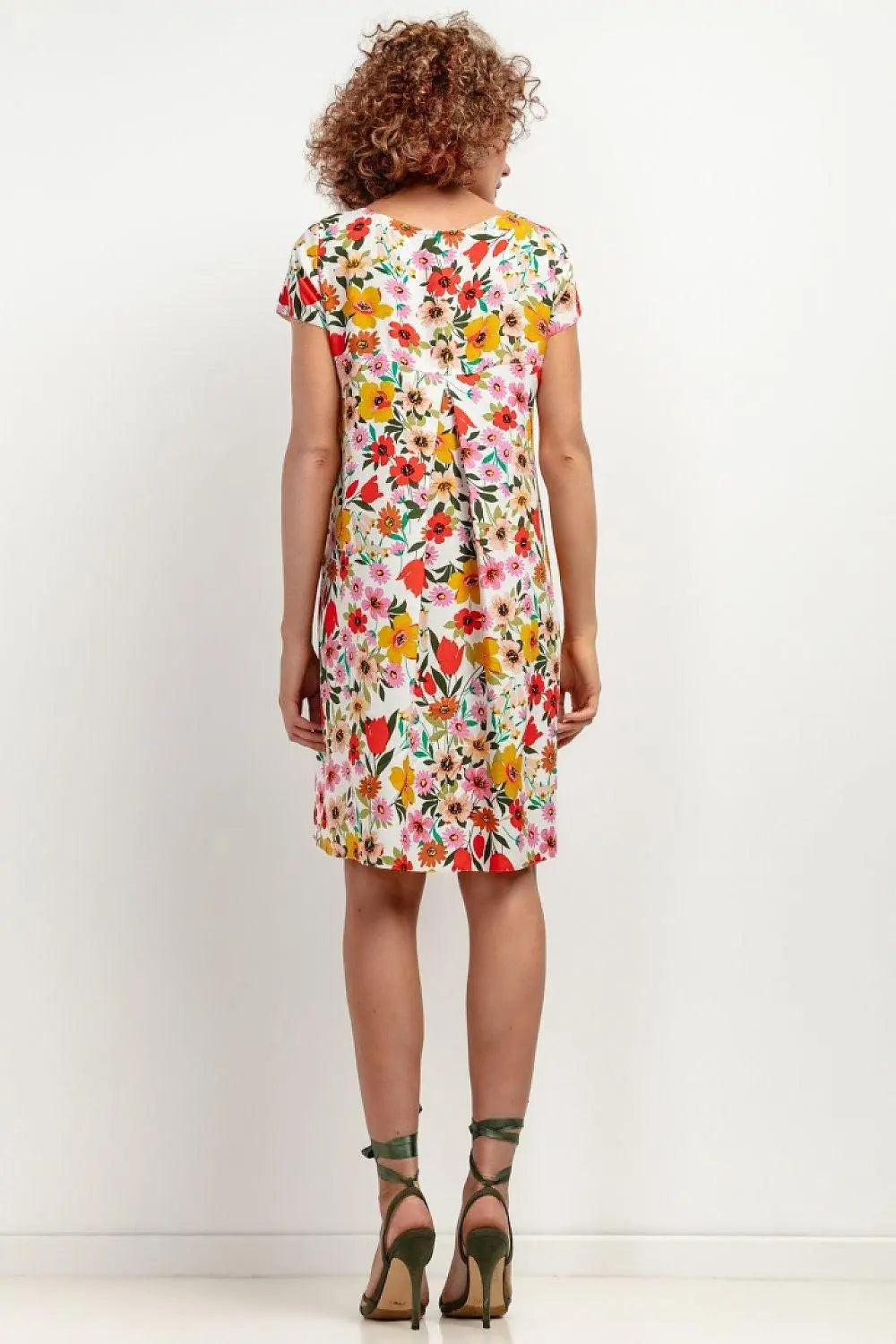 Tessita patterned viscose dress - Honesty Sales