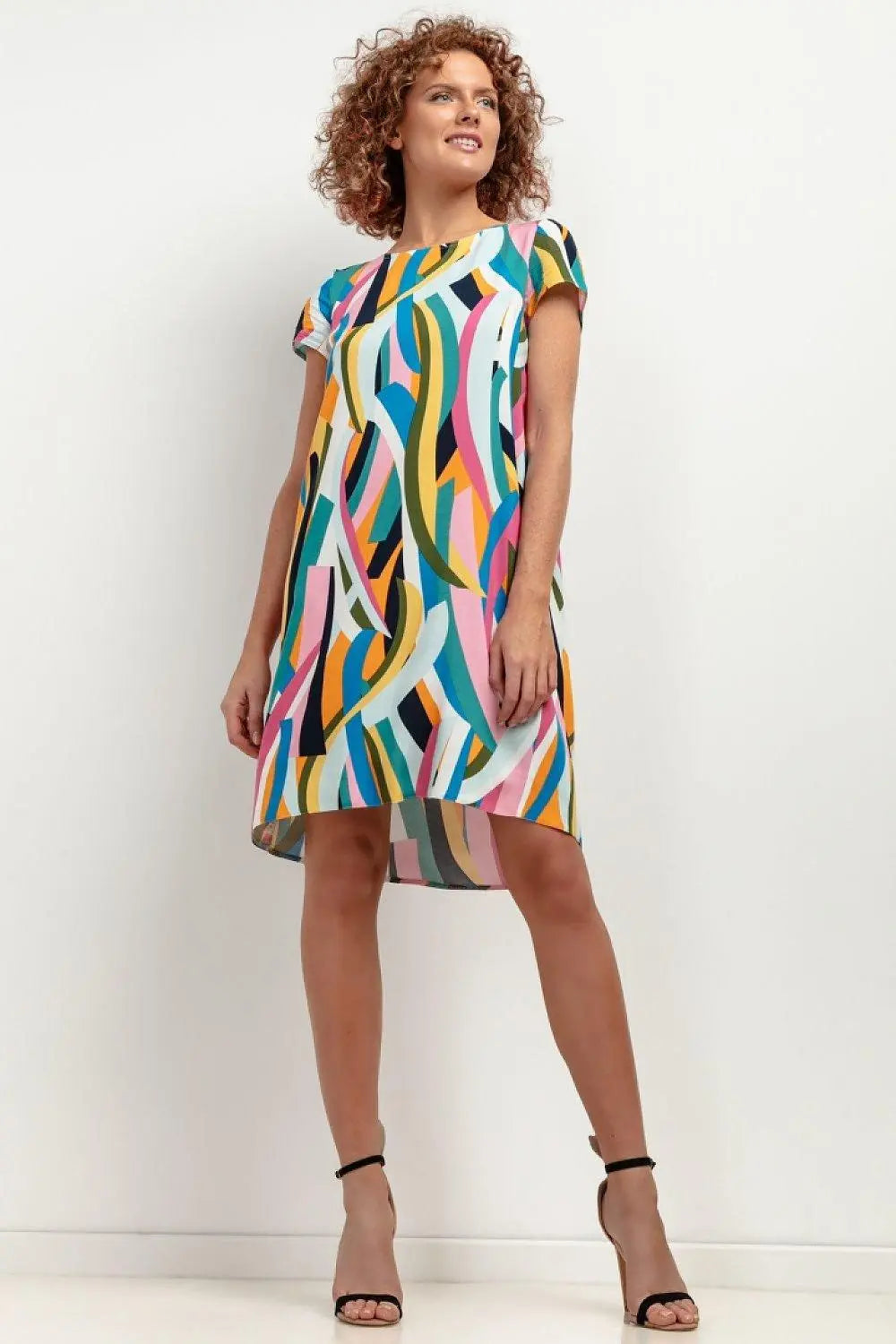 Tessita patterned viscose dress - Honesty Sales