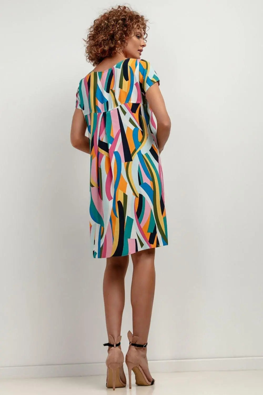 Tessita patterned viscose dress - Honesty Sales