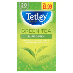 Tetley Pure Green 20 Green Tea 40g (Case of 4) - Honesty Sales U.K
