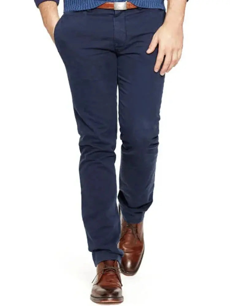 Top Warm Heavy Stretch Cotton Chinos Men Custom Made Streetwear Cotton Pants Tailored Winter Autumn Spring Warm Khakis Trousers  Honesty Sales U.K Hauptbild