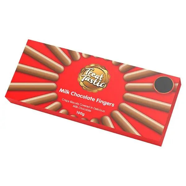 Treat Tastic Milk Chocolate Fingers 100g (Case of 24) - Honesty Sales U.K
