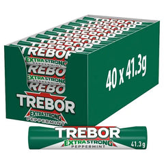 Trebor Extra Strong Peppermint Mints Roll 41.3g (Case of 40) - Honesty Sales U.K