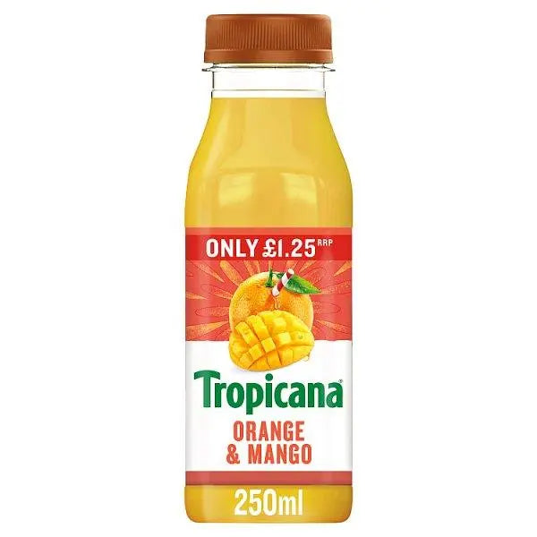 Tropicana Orange & Mango 250ml (Case of 8) - Honesty Sales Main image