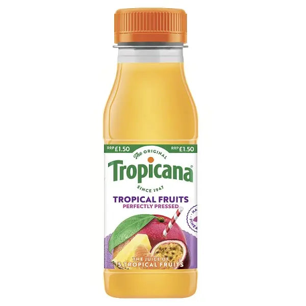 Tropicana Tropical Fruit Juice 250ml (Case of 8)  Honesty Sales U.K Main image