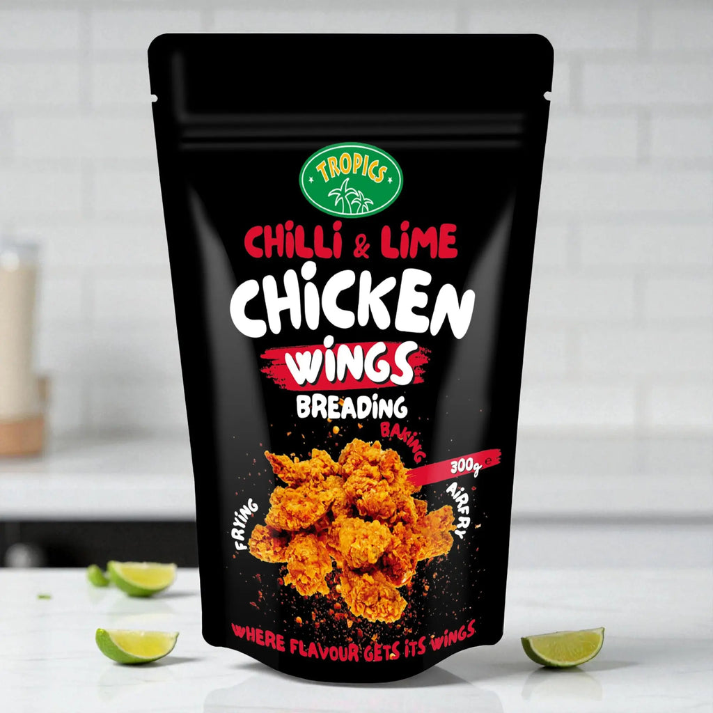 Tropics Chilli & Lime Chicken Wings Breading 6 x 300g - Honesty Sales