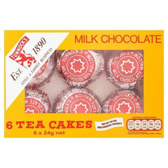 Tunnock's Milk Chocolate Tea Cakes 6 x 24g (Case of 12) - Honesty Sales U.K