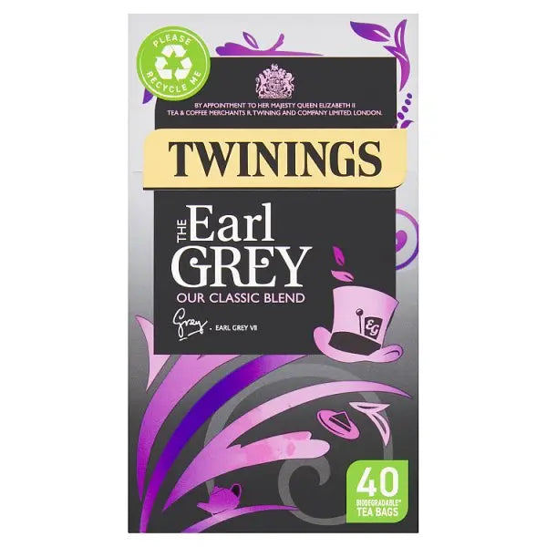 Twinings Earl Grey 40 Tea Bags 100g (Case of 4) - Honesty Sales Hauptbild