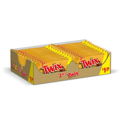 Twix Caramel & Milk Chocolate Fingers Biscuit Snack Bars Multipack (Case of 24) Twix