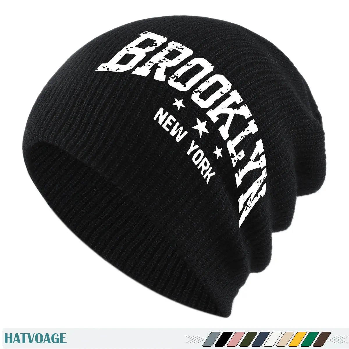 Unisex “Brooklyn New York” Knit Beanie – Slouchy Winter Streetwear Hat  Honesty Sales U.K