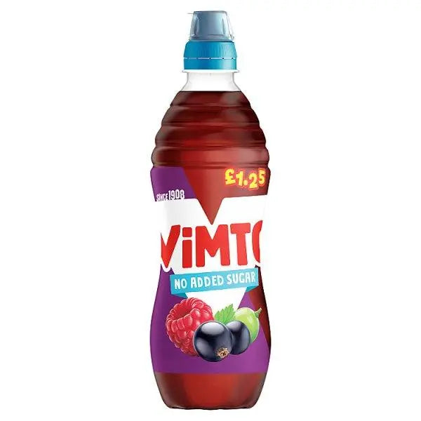 Vimto No Added Sugar 500ml (Case of 12) - Honesty Sales U.K