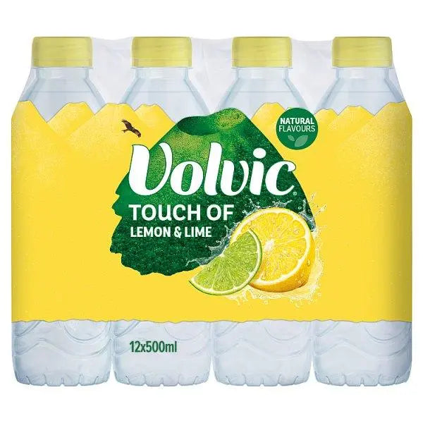 Volvic Touch of Lemon & Lime 12 x 500ml (Case of 12) - Honesty Sales U.K