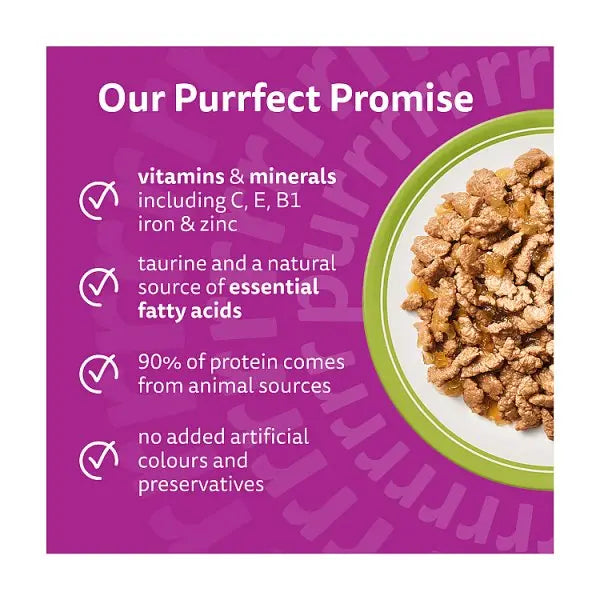 WHISKAS 1+ MIXED Menu Wet Cat Food Pouches in Jelly 12 x 85g (Case of 4)  Honesty Sales U.K