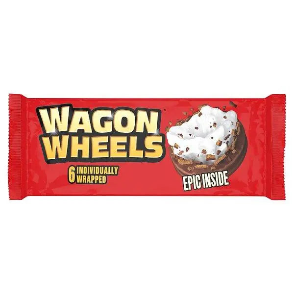 Wagon Wheels 6 Individually Wrapped (Case of 16) - Honesty Sales U.K
