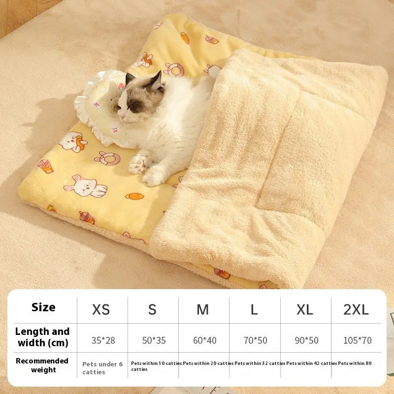 Warm Cat Mat Sleeping Blanket Stepping On Milk Cushion Secondary image