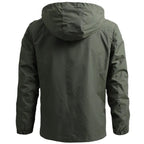Waterproof Tactical Men's Windbreaker Jacket with Hood - Ideal for Outdoor Sports, Military Field, and Climbing - European Sizes S-5XL - Thin and Lightweight Outwear Dropshipman
